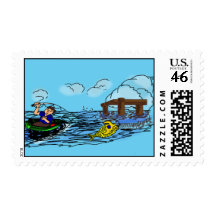 Run Away Boat Postage