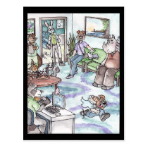 Run Away! Postcard postcards