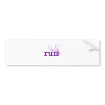 run bumper stickers
