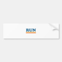 run bumper sticker