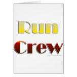 Run Crew (Text Only) Greeting Cards