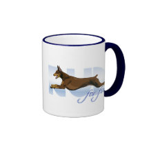 Run For Fun, Red Doberman Mug