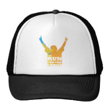 Run For the Front: Watercolor Trucker Hat