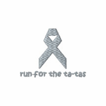 Run for the Ta-Tas | Embroidered Pink Text Embroidered Hoodie