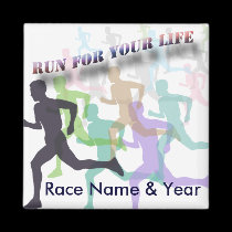 RUN FOR YOUR LIFE magnets