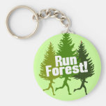 Run Forest, Protect the Earth Day Key Chain