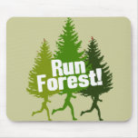Run Forest, Protect the Earth Day Mouse Pad