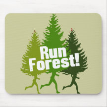 Run Forest, Protect the Earth Day Mouse Pad