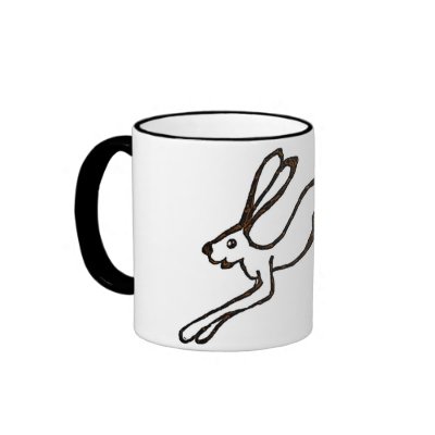 Run hare run mug by Annaart