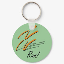 Run Keychain by Pat_The_Pirate Run Keychain