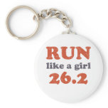 Run like a girl 26.2 key chain