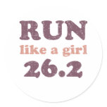 Run like a girl 26.2 sticker