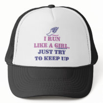 Run Like a Girl Trucker Hats