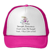 Run Like a Girl! hats