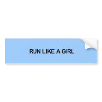 run like a girl t-shirt bumper stickers by fatshirts run like a girl t-shirt bumper stickers