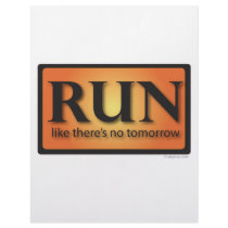 RUN like there's no tomorrow letterhead by cathylester RUN like there's no tomorrow letterhead