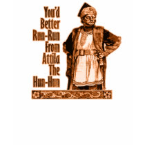Run-Run from Hun-Hun t-shirts