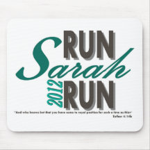 Run Sarah Run Mouse Pads