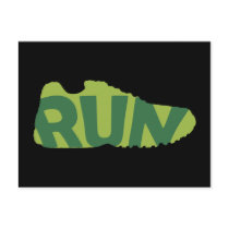 Run Shoe Postcard