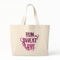 Run Sweat Love Tote Bag