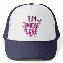 Run Sweat Love Truckers Hat
