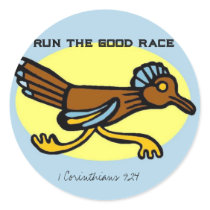 Run the Good Race Sticker 1 Corinthians 9:24 by samack Run the Good Race Sticker 1 Corinthians 9:24