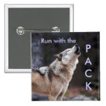 Run with the Pack Pinback Buttons