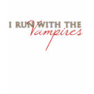 ladies_casual_tshirt - I run with the Vampires
