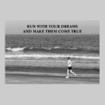 Run With Your Dreams motivational print