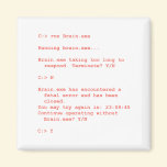 Run Without Brain.exe (Geek) magnets