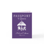 Runaway Bay Jamaica Passport Wedding Invitation cards