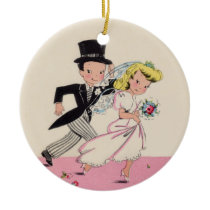 Runaway Bride & Groom ornaments