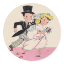 Runaway Bride & Groom stickers by thecherrytree Runaway Bride & Groom stickers