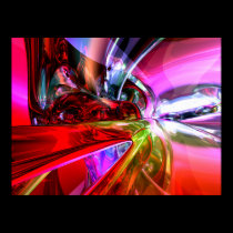 Runaway Color Abstract Poster posters