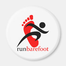 runbarefoot refrigerator magnet