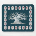 Rune Layout with World Tree mousepads