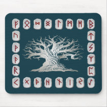 Rune Layout with World Tree mousepads