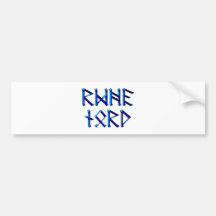Rune lord bumper sticker