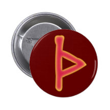 rune Thurisaz futhark Pinback Buttons