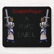RuneScape - A Pure Label mousepads