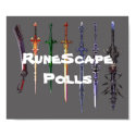 RuneScape Polls sword poster posters