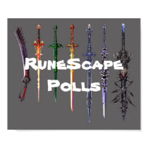 RuneScape Polls sword poster posters