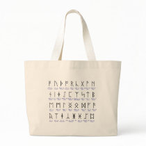 Runic Alphabet Tote Bag