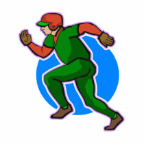 Runner Baseball Photo Cut Outs
