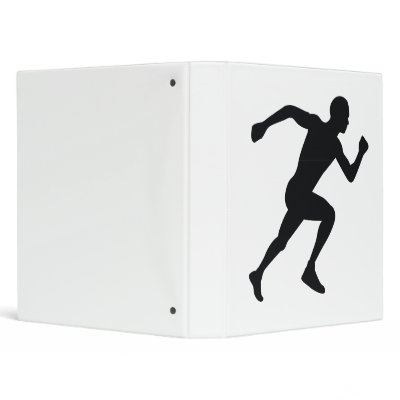 Runner Black Silhouette Shadow Binders