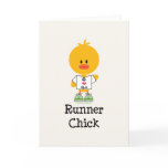 Runner Chick Half Marathon Greeting Card