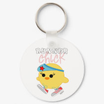 Runner Chick Keychain by soychick Runner Chick Keychain