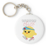 Runner Chick Keychain