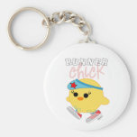 Runner Chick Keychain