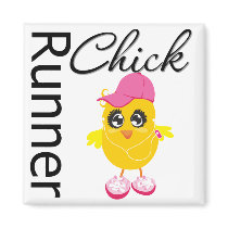 Runner Chick Magnets